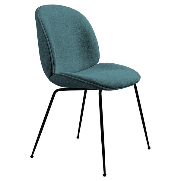 Gubi Beetle in velvet - Upholstered Chair