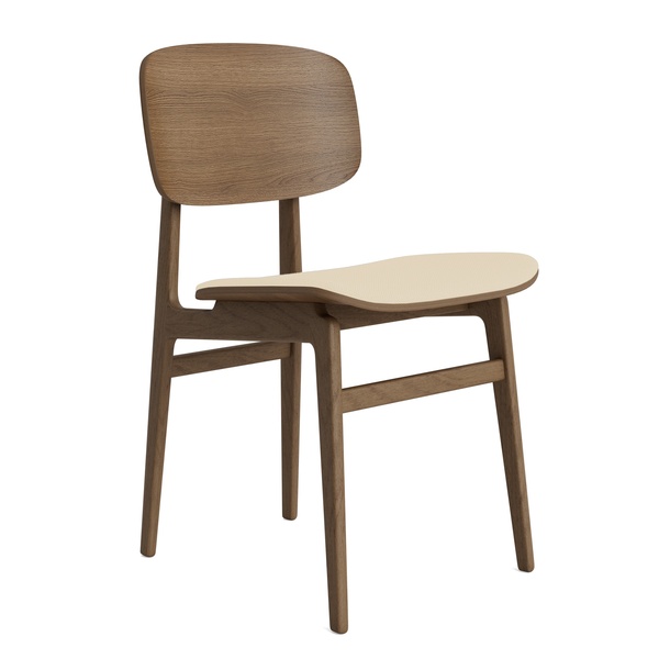 NY11 Dining Chair Light Smoked Frame - Chaise sans accoudoirs avec coussin d'assise