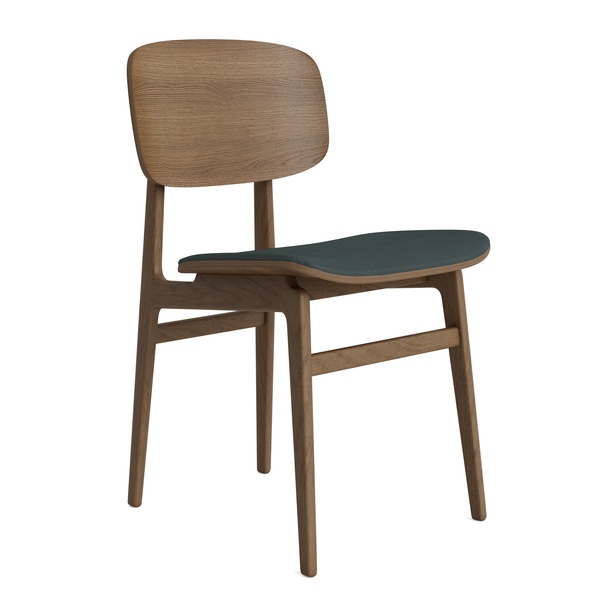 NY11 Dining Chair Light Smoked Frame - Chaise sans accoudoirs avec coussin d'assise