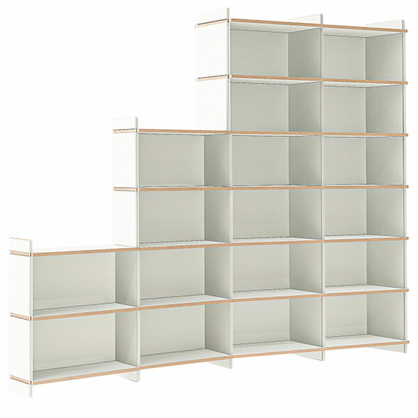 Mehrfach - Regal-Grundmodul sechsfach: 70 x 36 cm, h 225 cm
