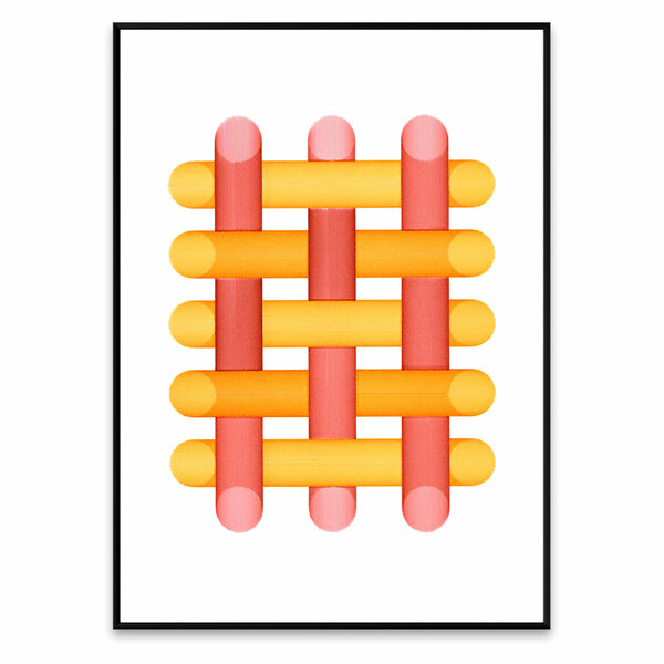 Impression d'art colorée The Weave
