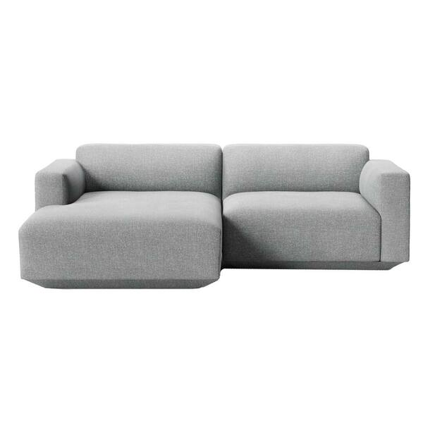 Modulares 2-Sitzer-Sofa Develius mit Chaiselongue links