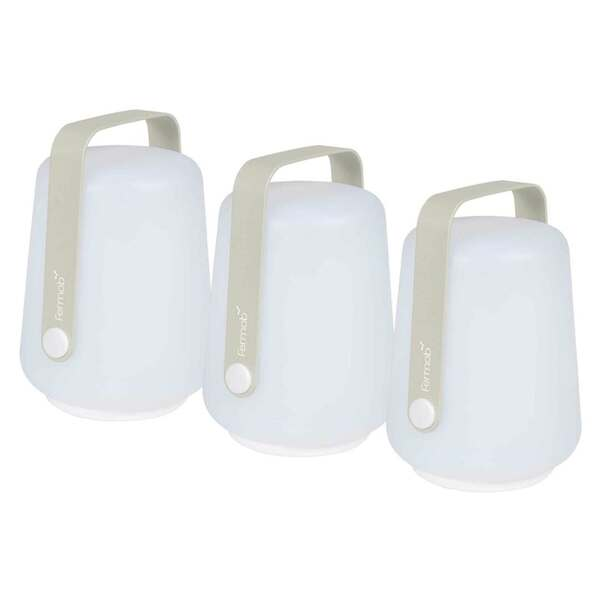 Lagerverkauf: Balad H12cm tragbare Leuchte 3er Set in Lehmgrau