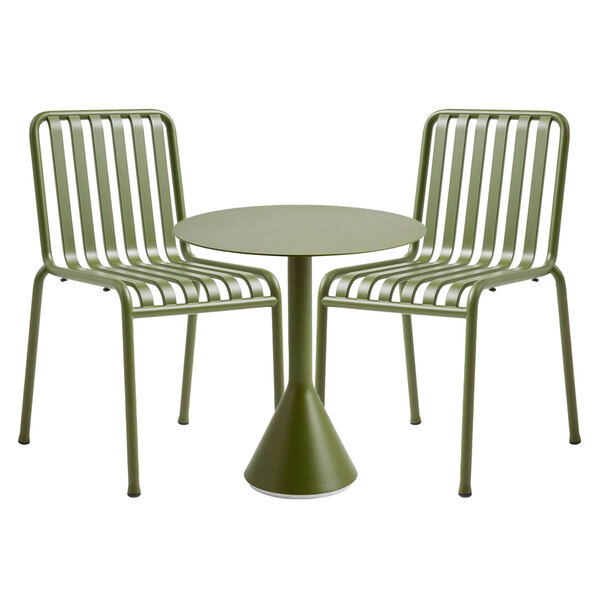 Palissade Cone Table with Chair, Set of 2