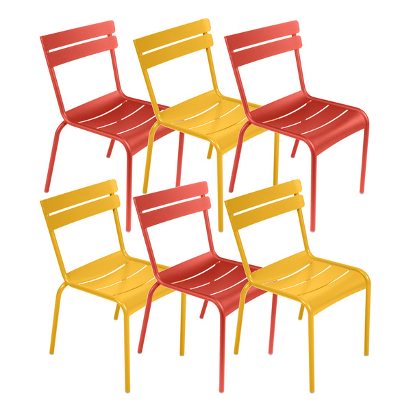 Lot de 6 chaises de jardin « Luxembourg »
