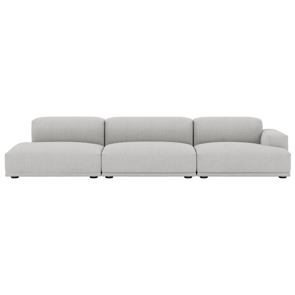 Connect 3-Sitzer Modularsofa mit Chaiselongue rechts