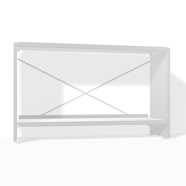 Étagère en aluminium Hauteur : 52.5 cm