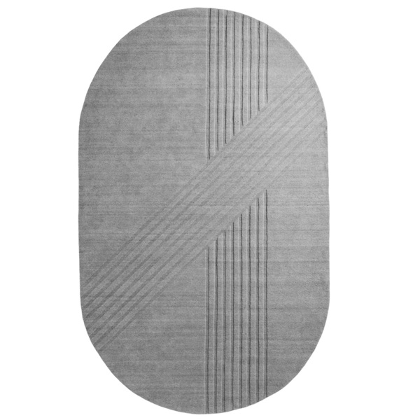 Tapis de laine ovale Kyoto