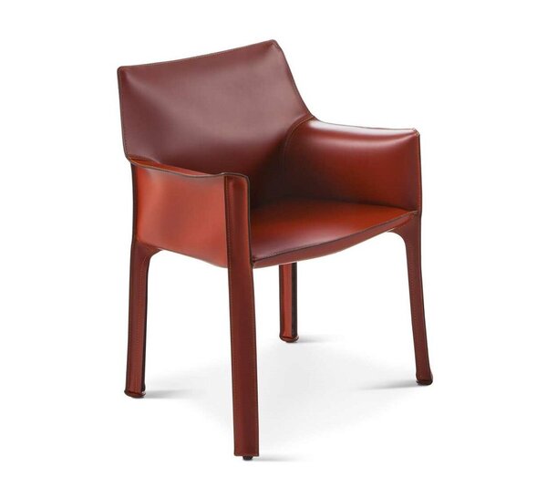 Cab 413 Fauteuil en cuir de cœur, main naunciert