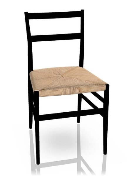 Chaise Cassina Leggera Assise en corde de frêne - Chaise
