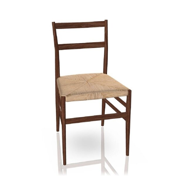 Chaise Cassina Leggera Assise en corde de noyer américain - Chaise