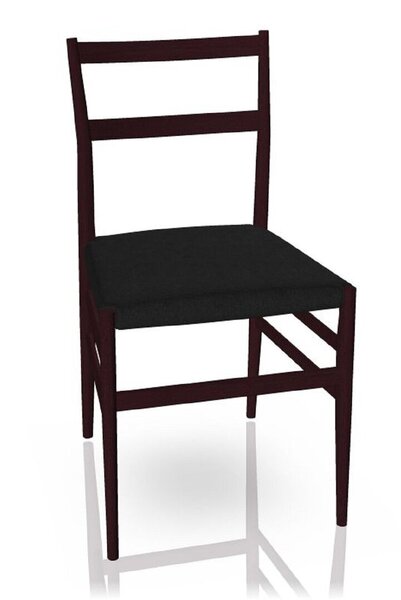 Chaise Cassina Leggera assise rembourrée frêne