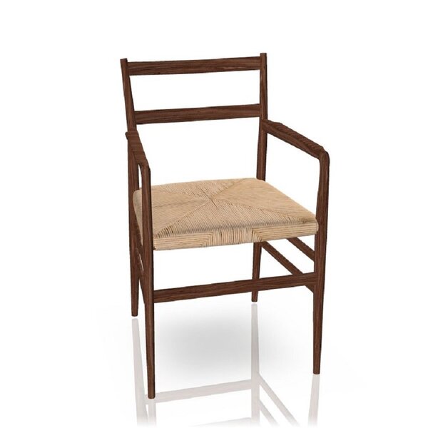 Leggera Fauteuil Assise en corde noyer américain