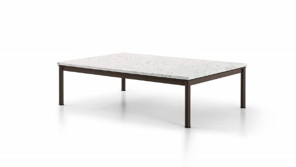 10 Outdoor Couchtisch aus Stahlrohr Rechteckig