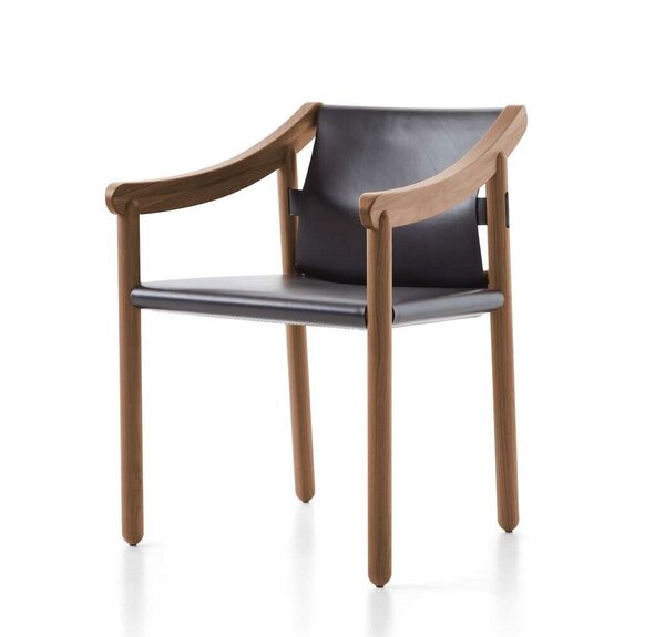 905 en cuir de noyauplus - Chaise avec accoudoirs