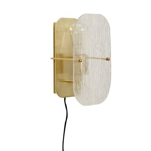 Ruffle Wandlampe Texturiertes/Messing