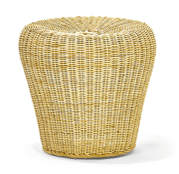 Lampert tabouret en rotin E 14