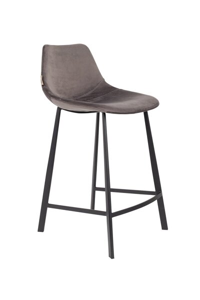 Franky Velvet Counter Stool