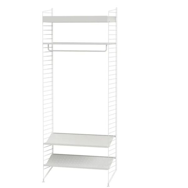 Flur L Garderobe mit Schuhfach - Regalkonfiguration