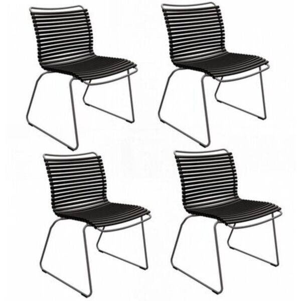 Click Dining Chair ohne Armlehnen 4er Set