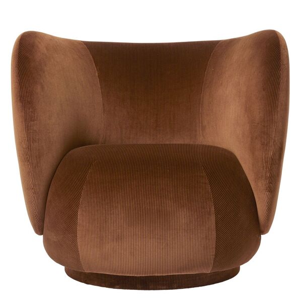 Rico Lounge Chair in Devoré Velvet