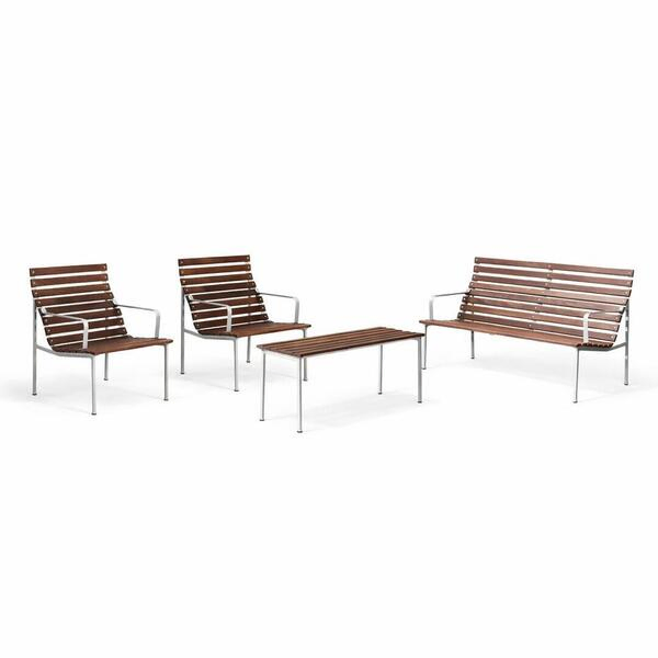 Ensemble de 4 éléments « Traverse Lounge » comprenant un fauteuil, un canapé et une banquette