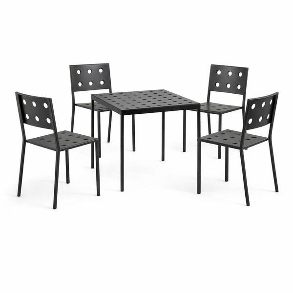 Balcony Table Quadratisch mit Chair 4er Set