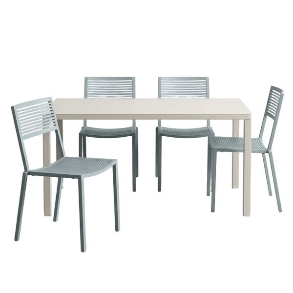Ensemble de mobilier de jardin Easy - Table avec 4 chaises