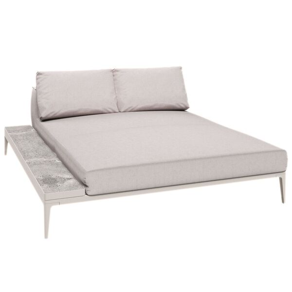 Grid Chill Chaise Unit Ceramic - Outdoor Chill Liegestuhl Element aus Keramik