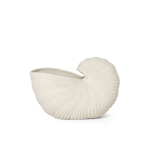 Shell Pot en blanc crème