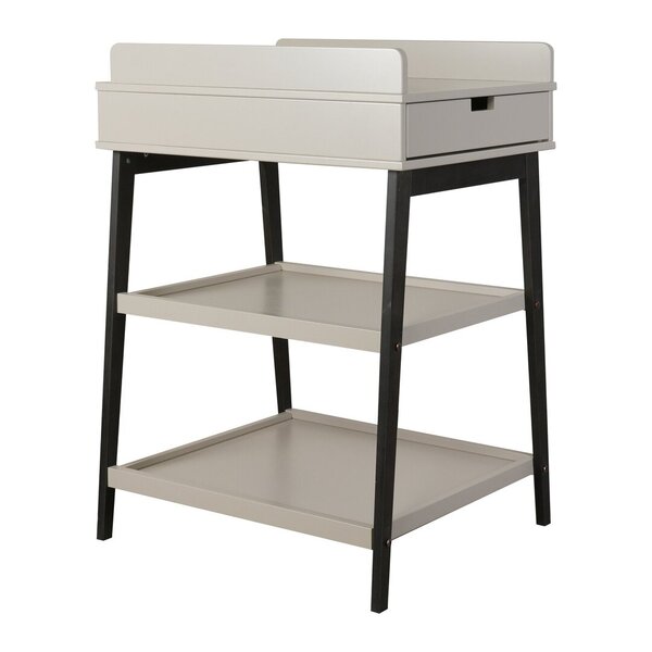 Changing Table - Hip + Drawer - Stone/Eboni - Table à langer