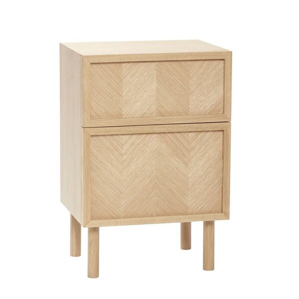 Herringbone Nachttische Naturfarben