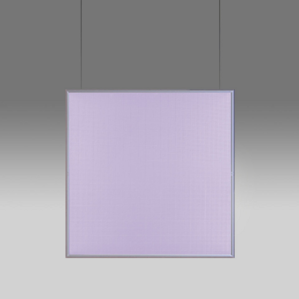 Discovery Space Square White Violet Integralis Pendelleuchte