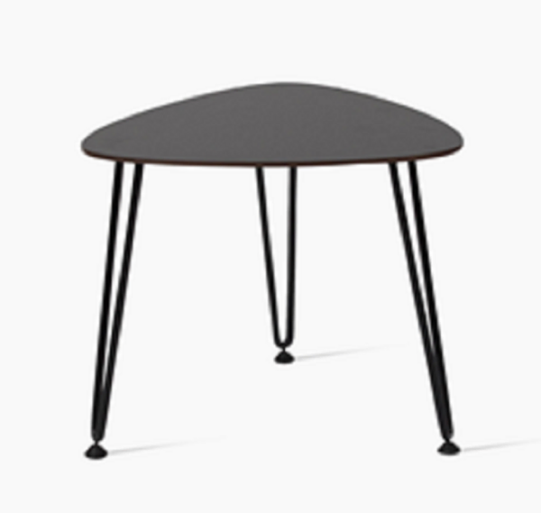 Rozy Side Table Black Hpl Top Black