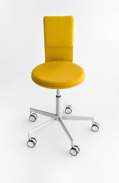 Lab S70 Hocker weiss mit Rückenlehne