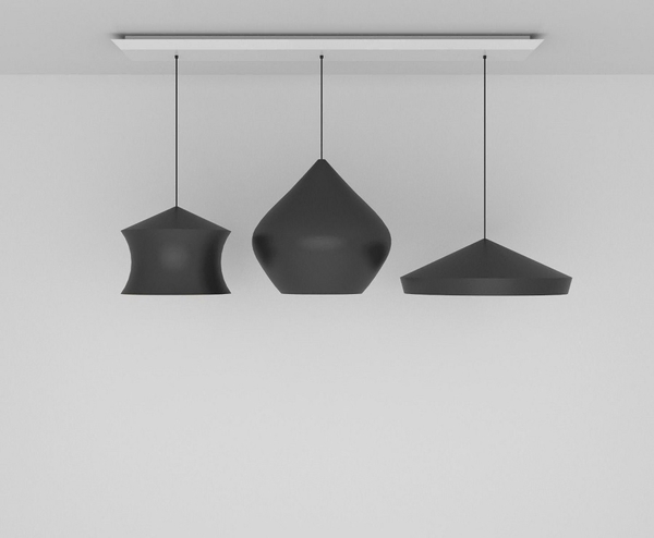 Beat Black Trio Linear Pendant System