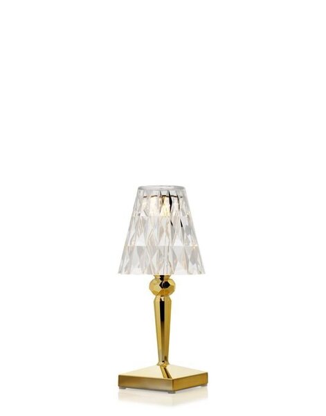 Battery Chrom / Gold Tischlampe