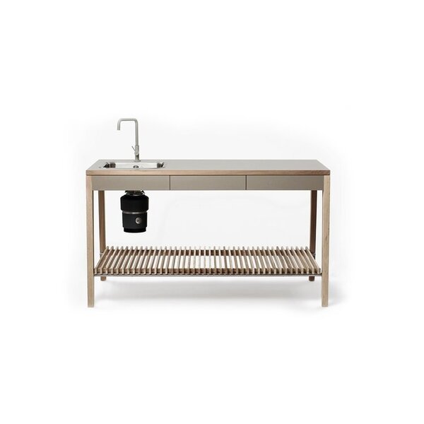 Freestanding Kitchen Sets Large with Wooden Rack
