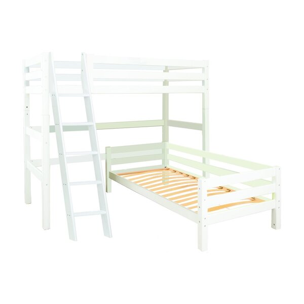 ECO Luxury Eck-Etagenbett 90x200cm mit schräger Leite
