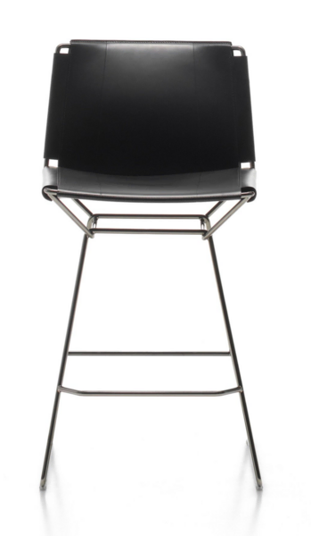 Neil Leather Stool - Barhocker mit Lederbezug