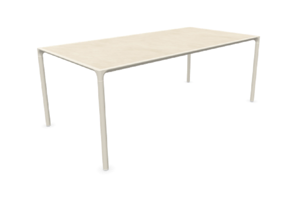 Terramare - Rechteckiger Tisch mit Platte aus Steinzeug 203x103