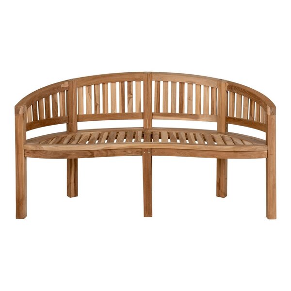 Boca Teak Banana Bench - Banc