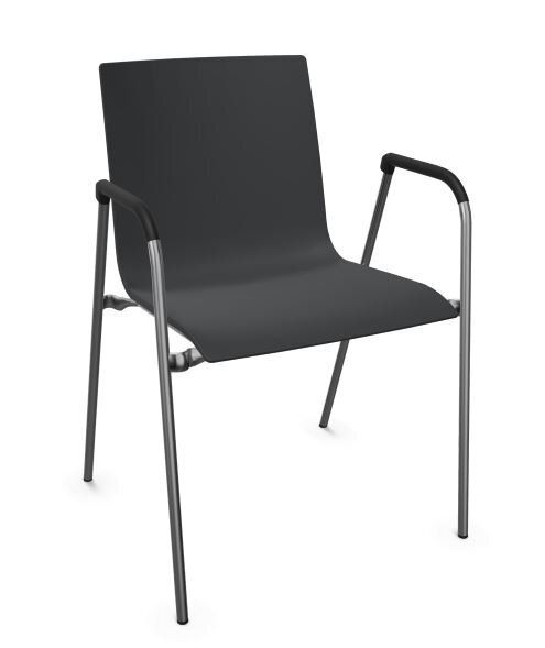 Thonet S 260 F | Tubular steel chair with armrests