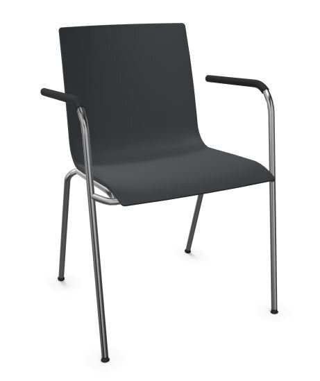 S 160 F | Stahlrohrstuhl mit Armlehnen