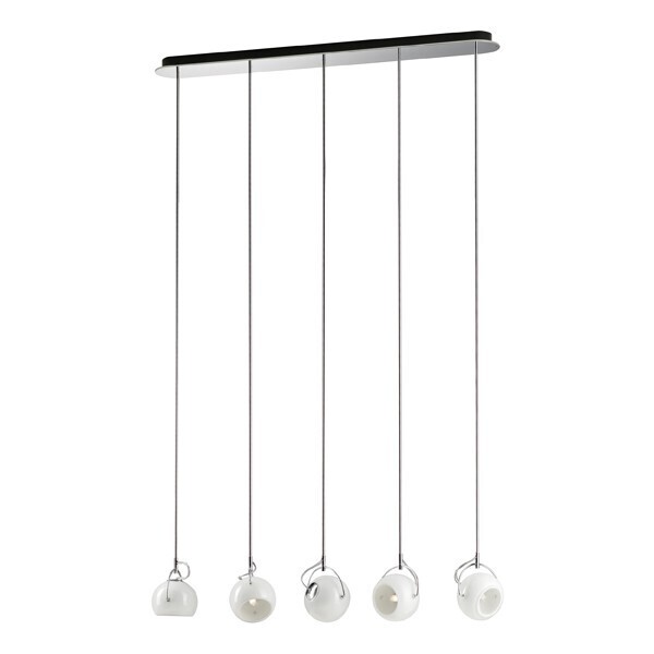 Fabbian Beluga White D57 A23 pendant light