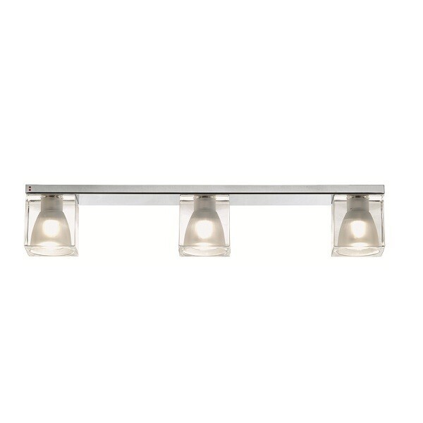 Cubetto Glass crystal/white/black E03/04 plafonnier
