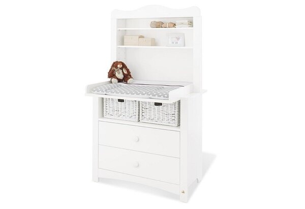Commode à langer Florentina Large avec étagère large incluse