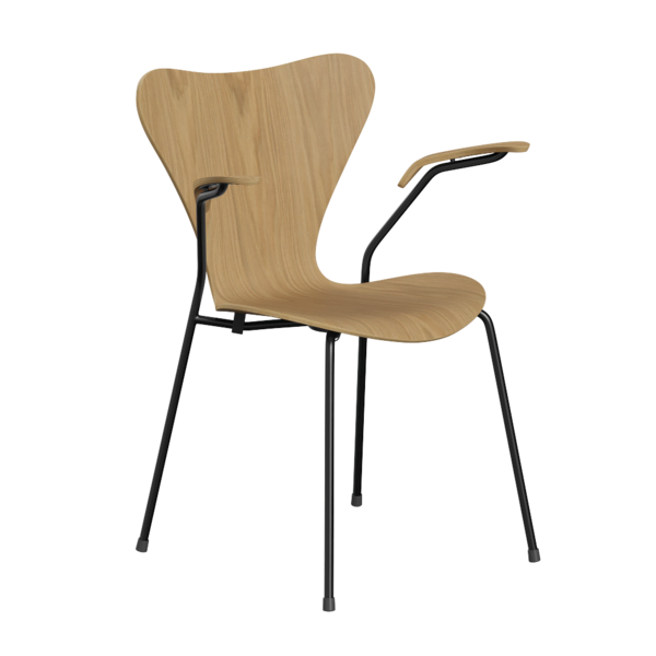 Series 7™ 3207 - Placage naturel - Chaise avec accoudoirs