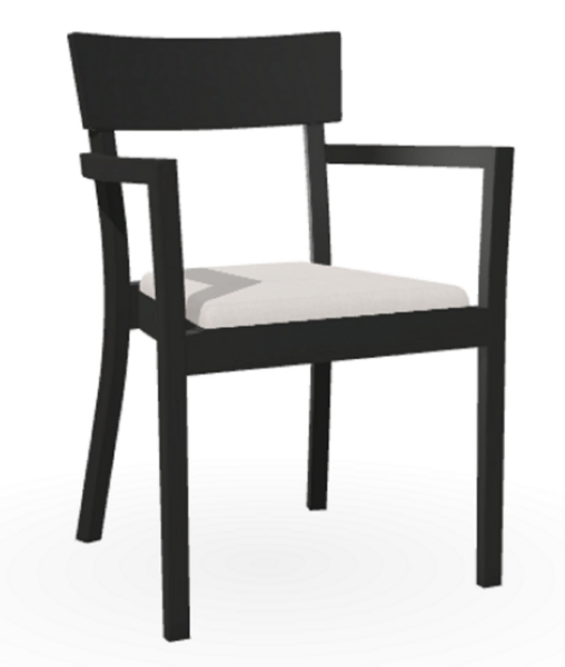 Chaise avec accoudoirs Bergamo