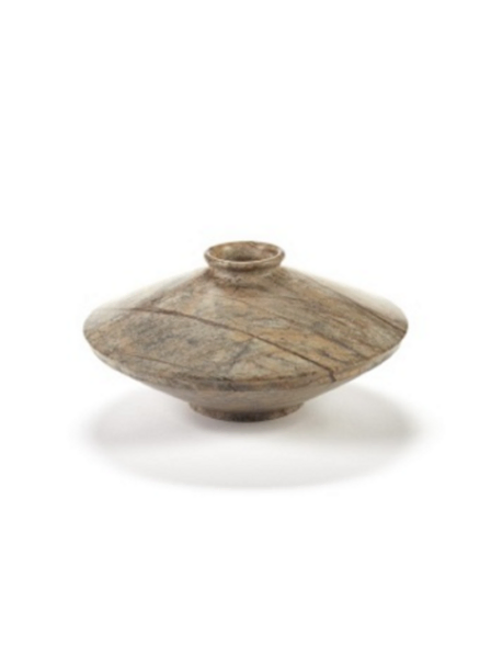 Vase °1 Brown Dune - Vase aus Marmor ⌀32 x H 15cm